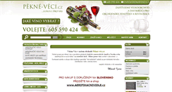 Desktop Screenshot of pekne-veci.cz